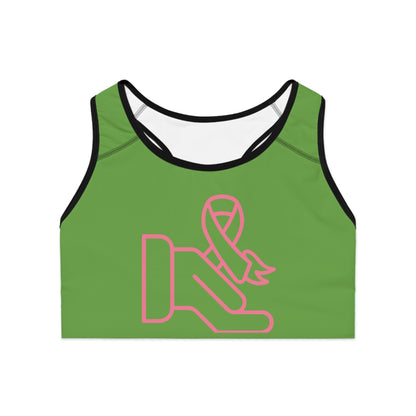 Sports Bra: Fight Cancer Green