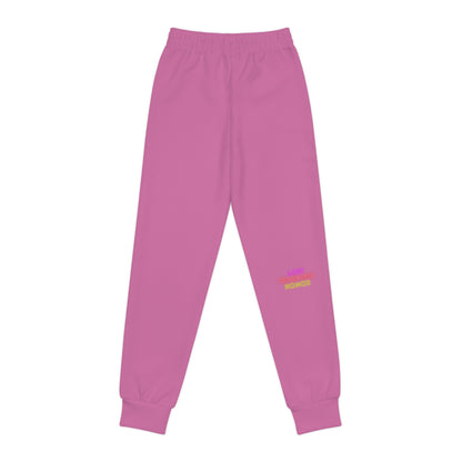 Youth Joggers: Crazy Penguin World Logo Lite Pink