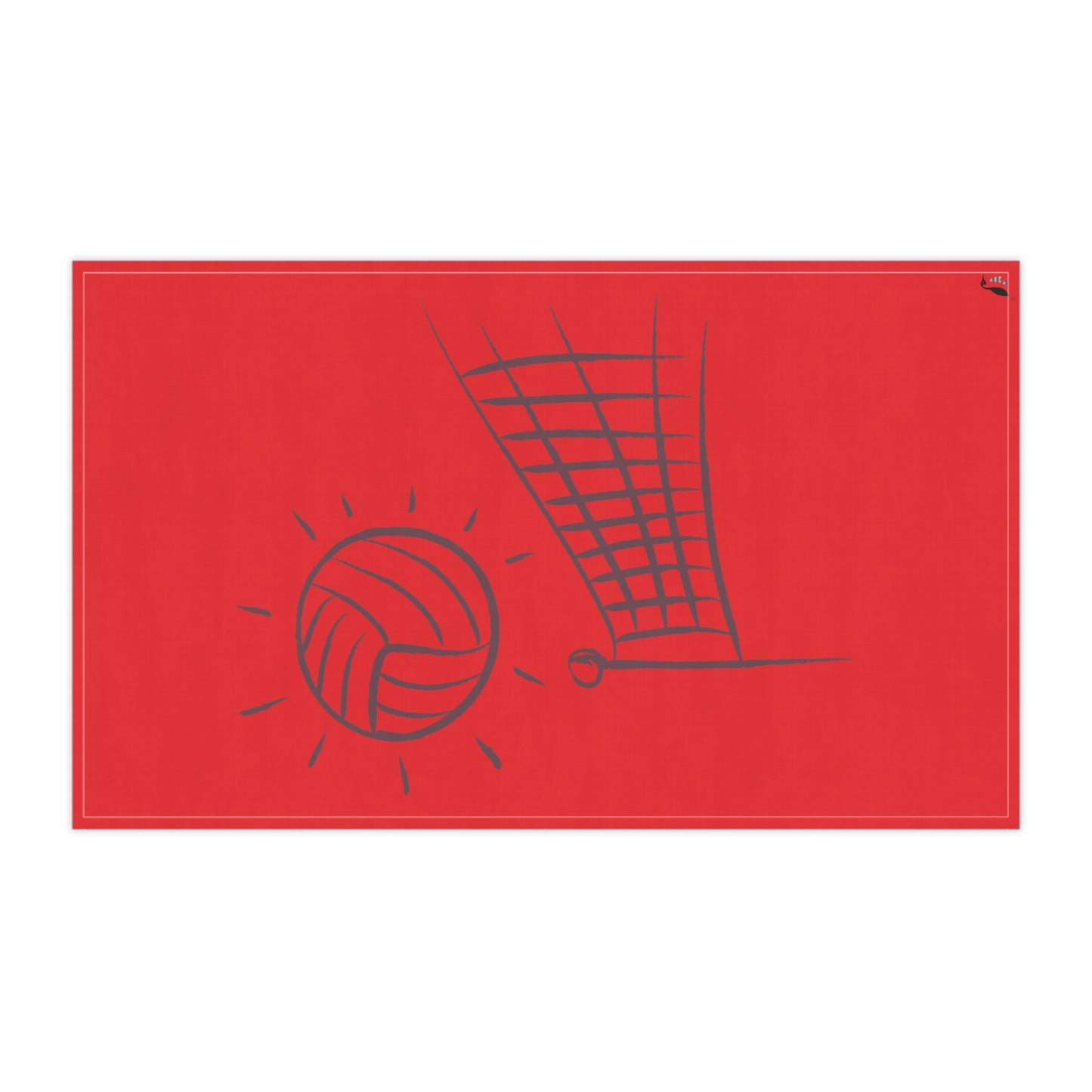 Kitchen Towel: Volleyball Red