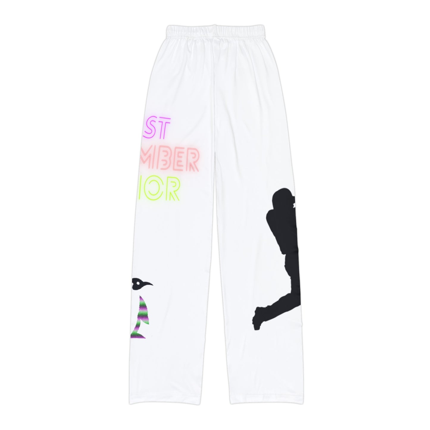 Kids Pajama Pants: Baseball White