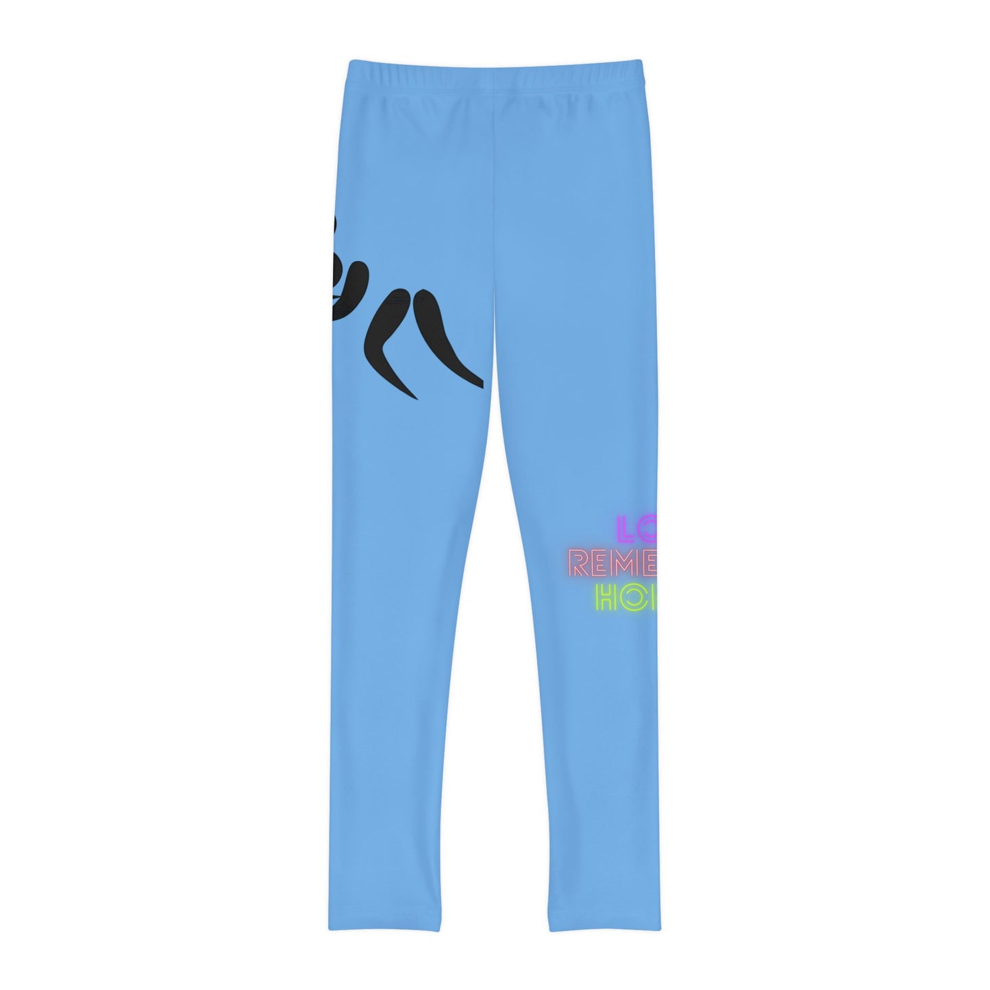 Youth Full-Length Leggings: Wrestling Lite Blue