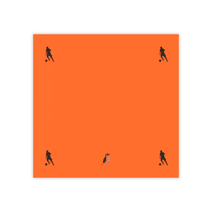 Post-it® Note Pads: Soccer Orange