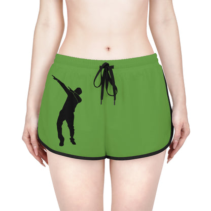 Women's Relaxed Shorts: Dance Green