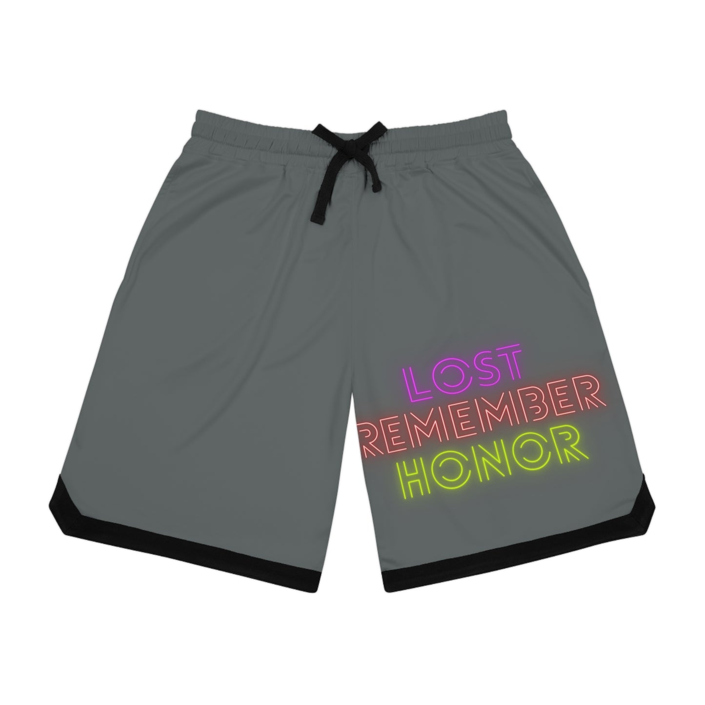 Basketball Rib Shorts: Lost Remember Honor Dark Grey