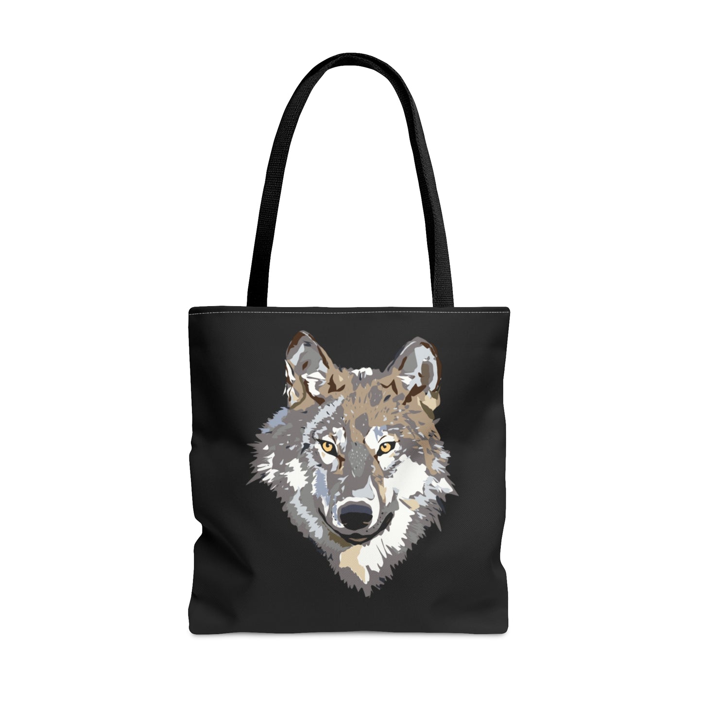 Tote Bag: Wolves Black