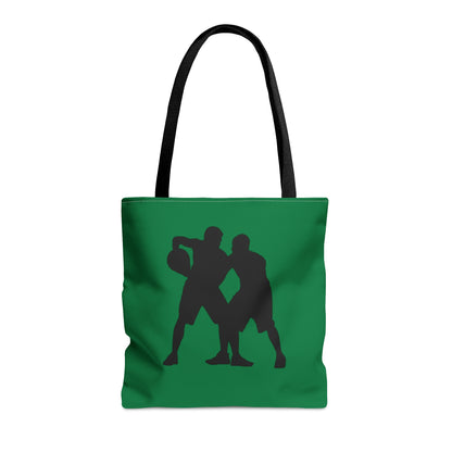 Tote Bag: Basketball Dark Green