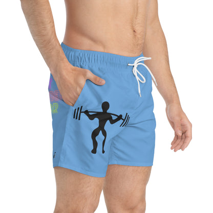 Swim Trunks: Weightlifting Lite Blue