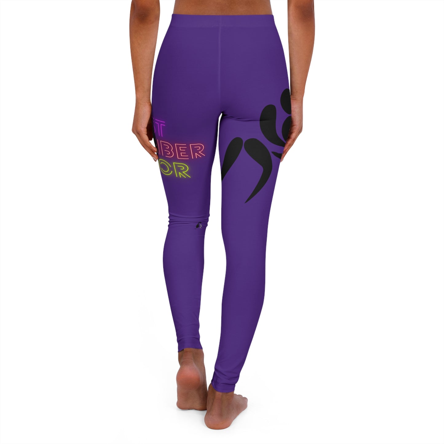 Women's Spandex Leggings: Wrestling Purple