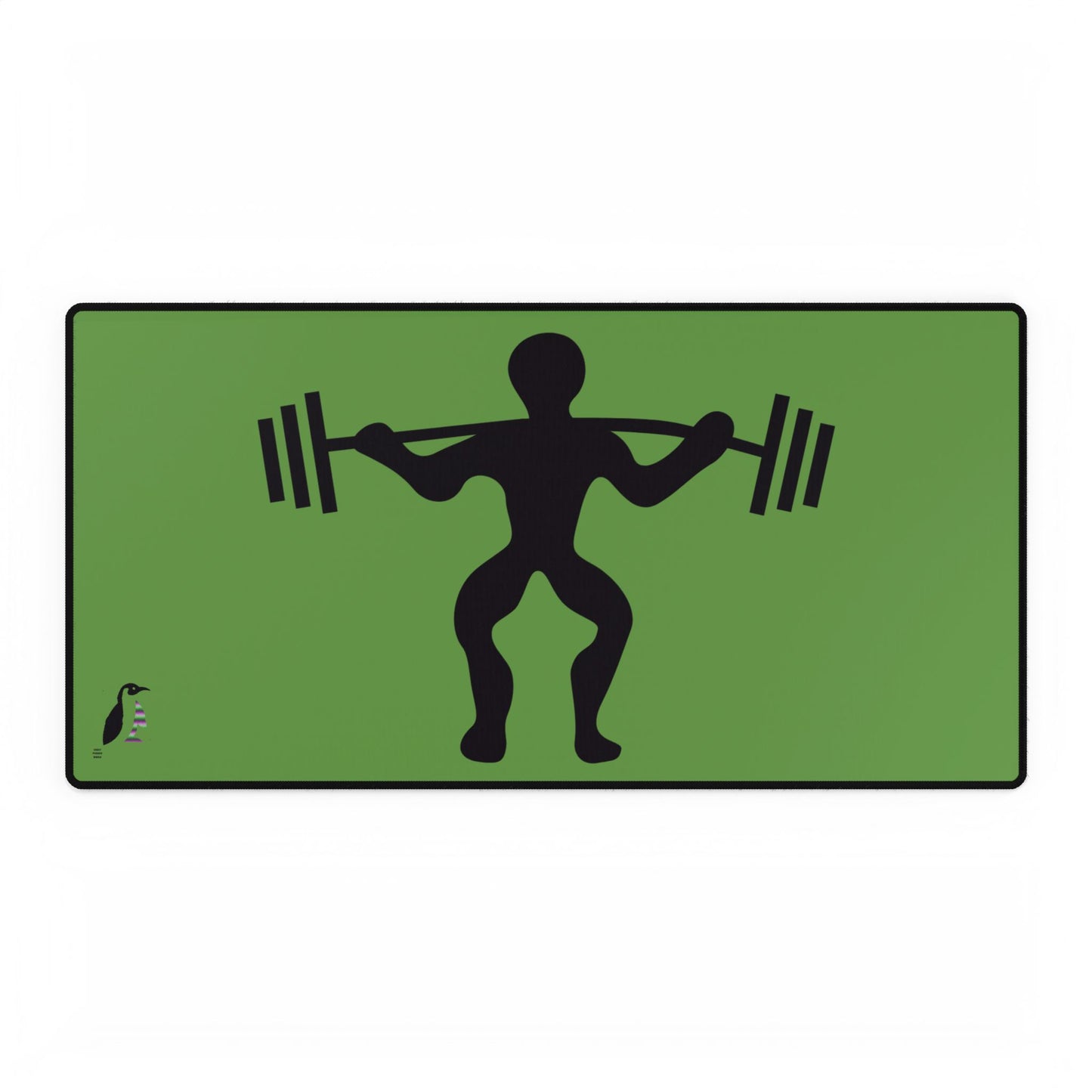 Desk Mats: Weightlifting Green