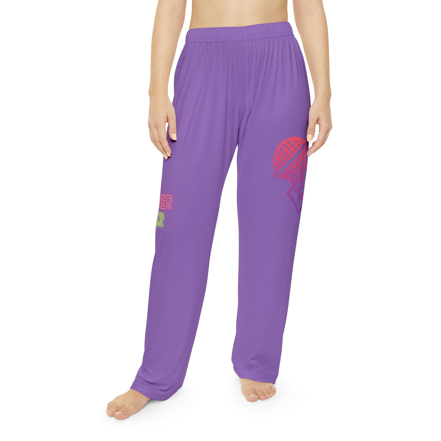 Women's Pajama Pants: Music Lite Purple