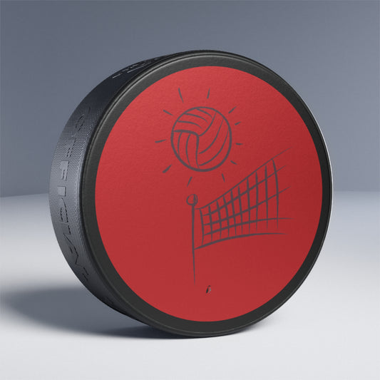 Hockey Puck: Volleyball Red