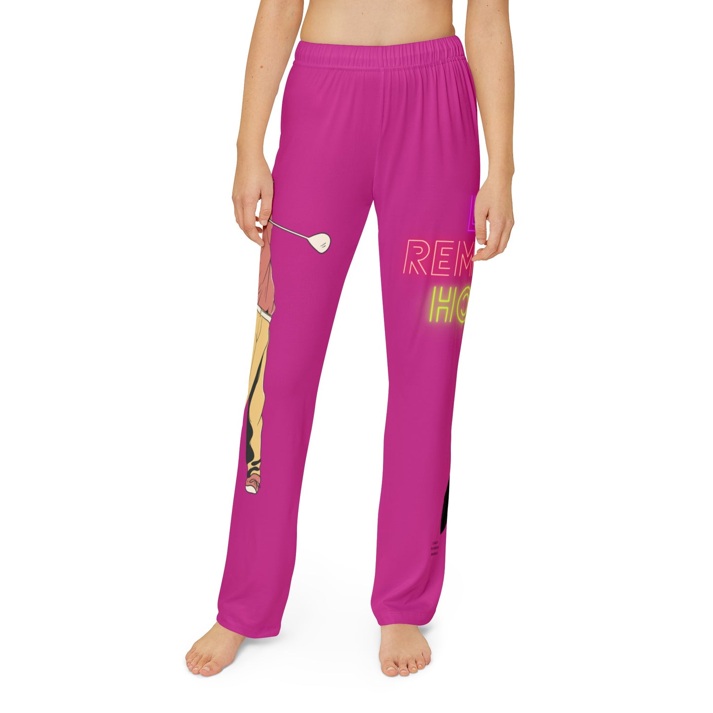 Kids Pajama Pants: Golf Pink