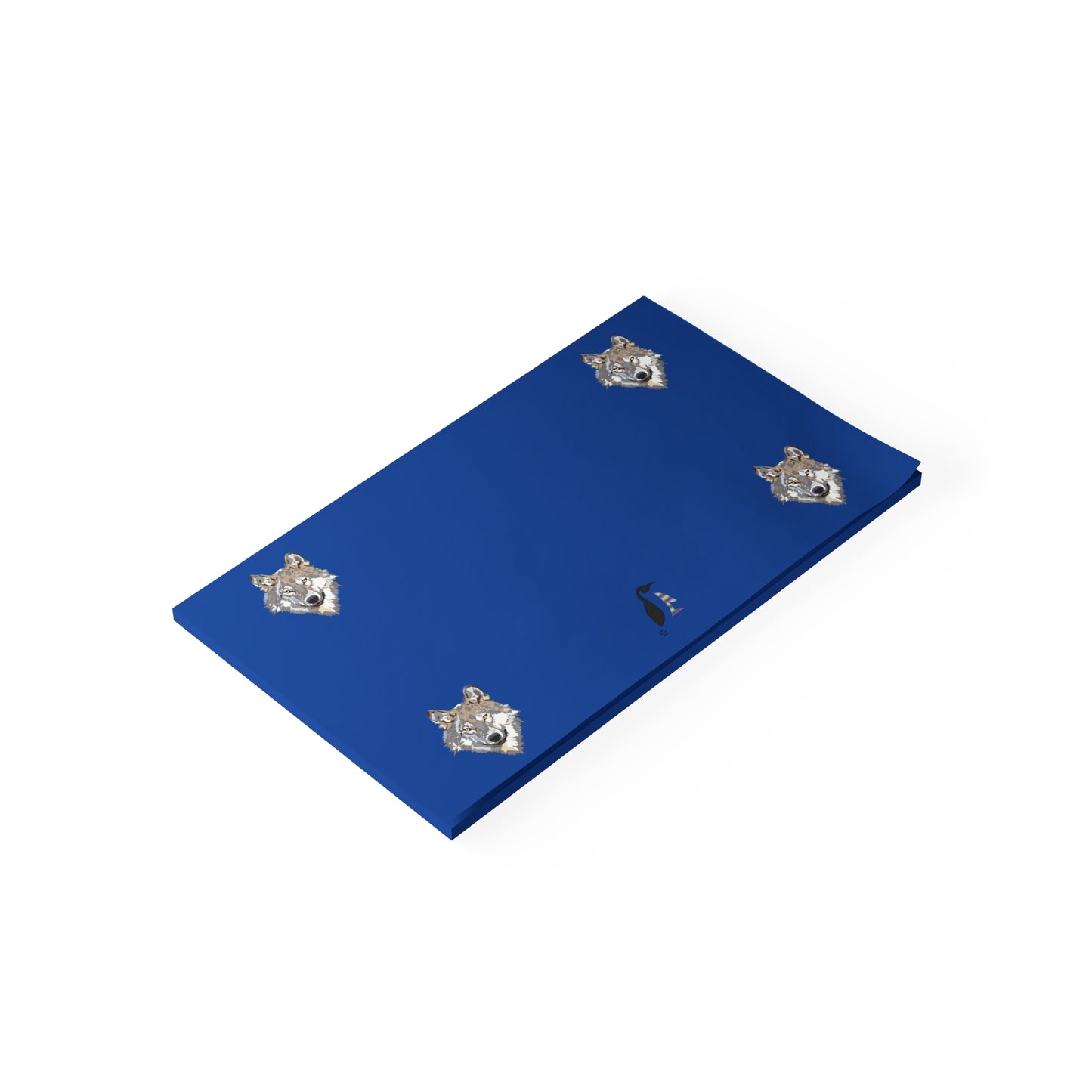 Post-it® Note Pads: Wolves Dark Blue