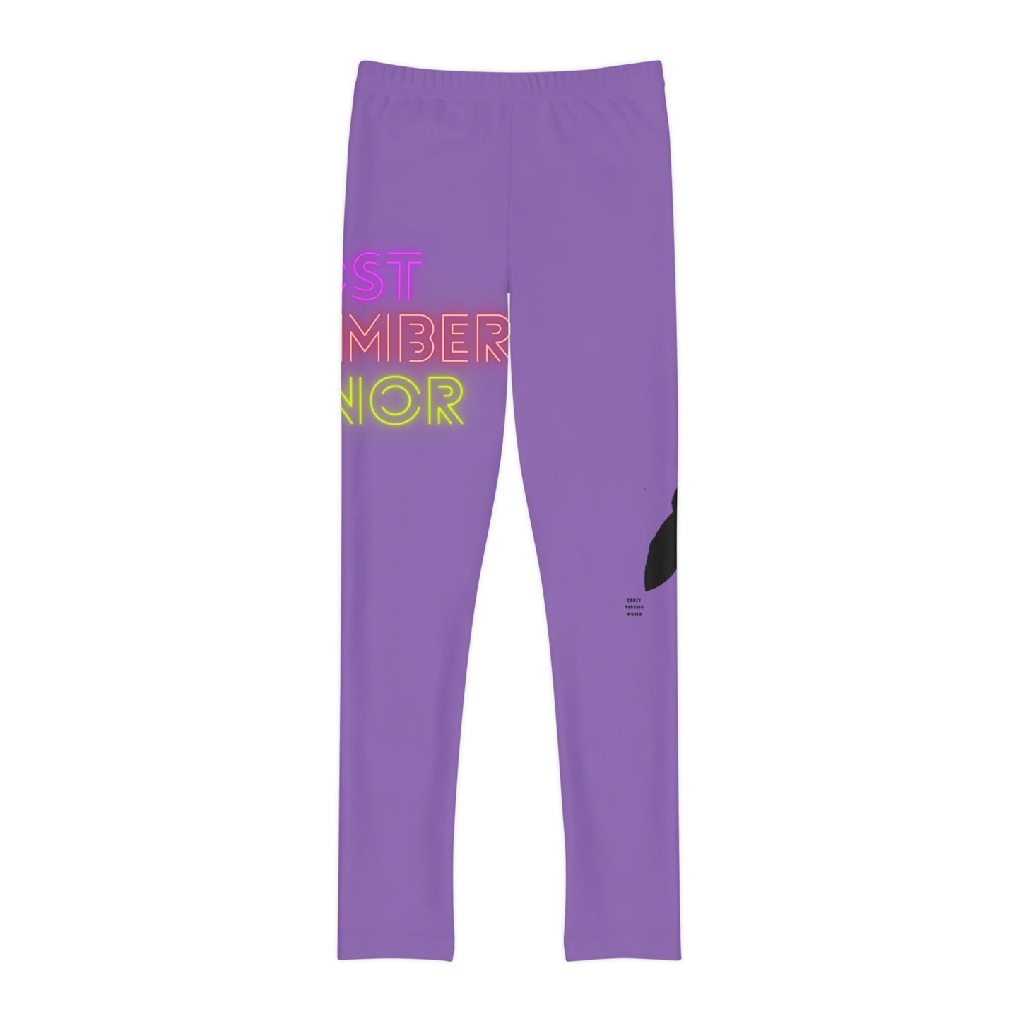 Youth Full-Length Leggings: Lost Remember Honor Lite Purple