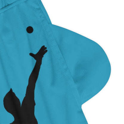 Basketball Rib Shorts: Tennis Turquoise