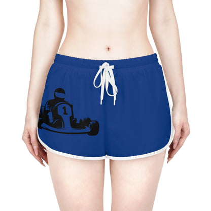 Women's Relaxed Shorts: Racing Dark Blue