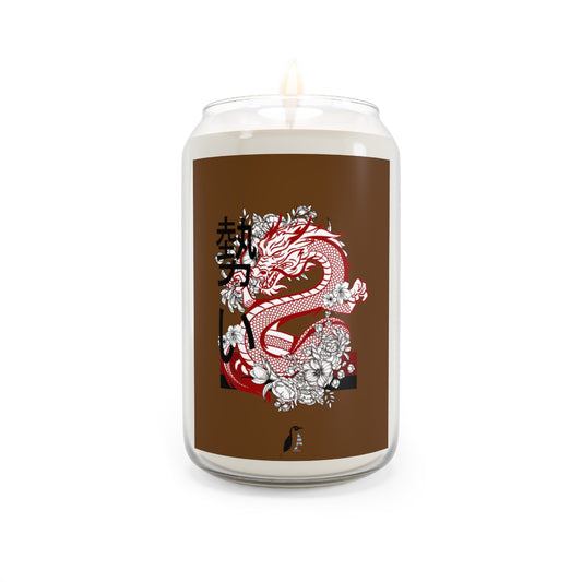 Scented Candle, 13.75oz: Dragons Brown