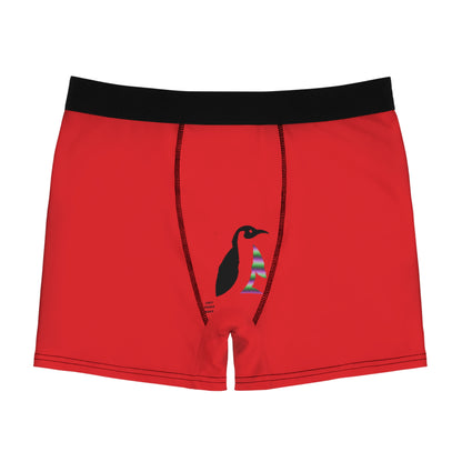 Men's Boxer Briefs: Soccer Red