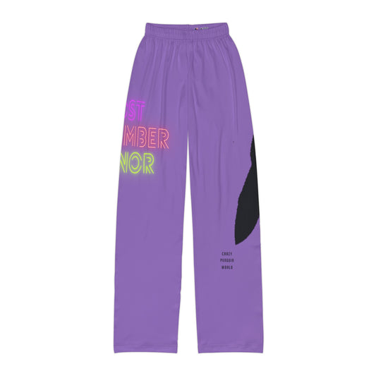 Kids Pajama Pants: Lost Remember Honor Lite Purple