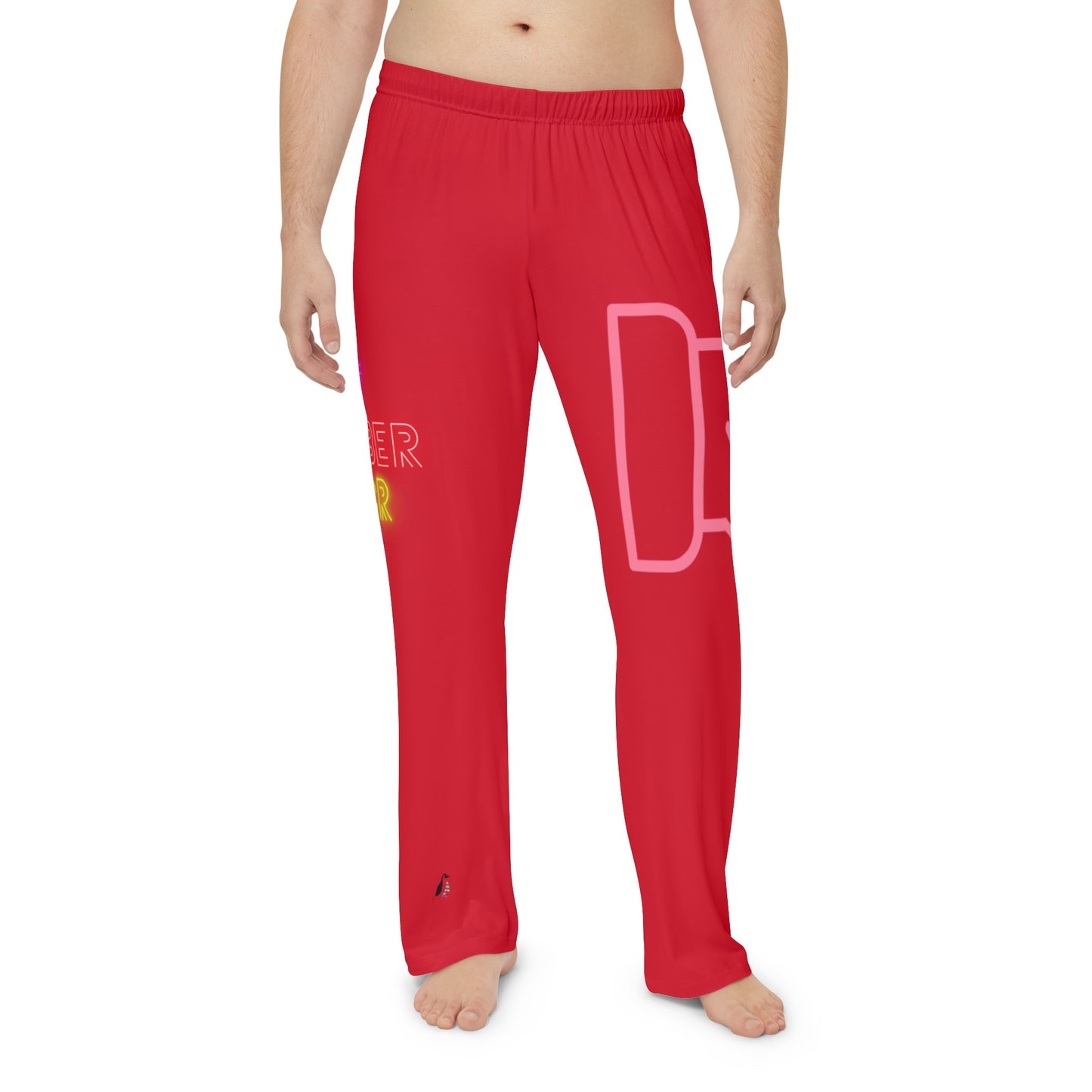 Men's Pajama Pants: Fight Cancer Dark Red