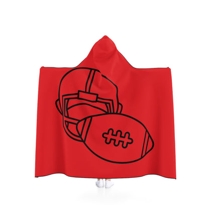 Hooded Blanket: Football Red