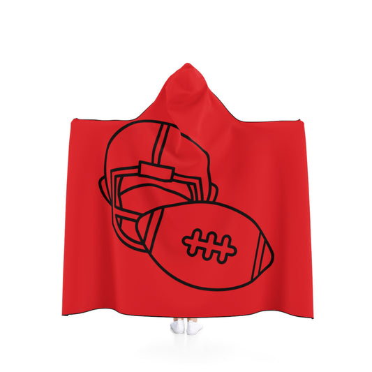 Hooded Blanket: Football Red