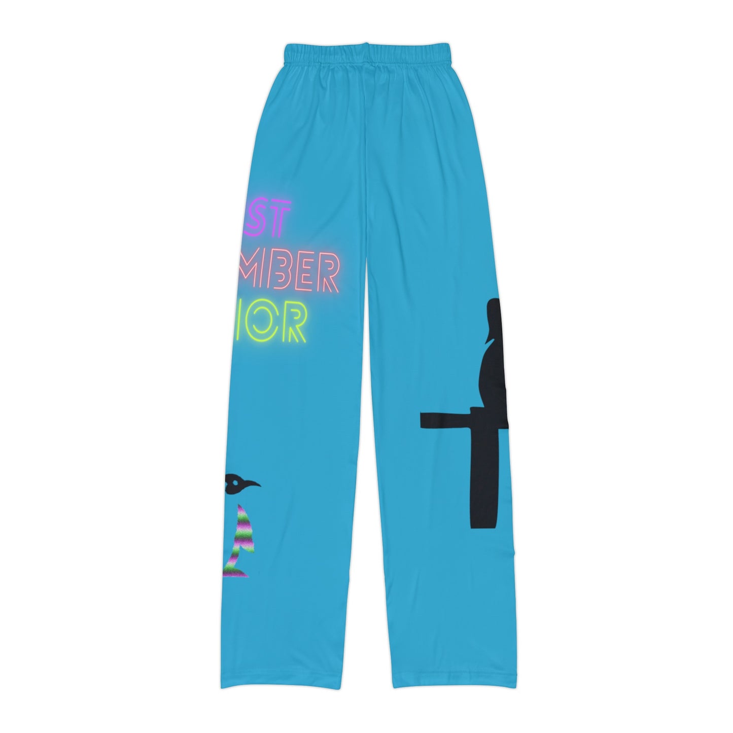 Kids Pajama Pants: Fishing Turquoise