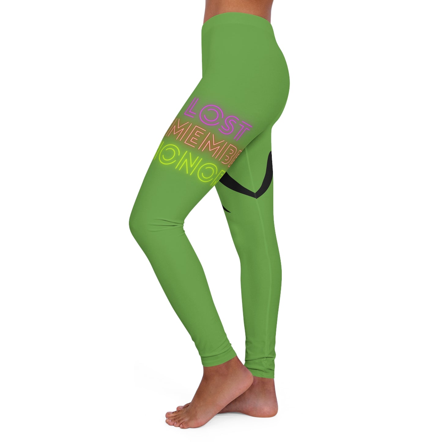 Women's Spandex Leggings: Wrestling Green