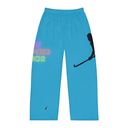 Panlalaking Pajama Pantalon: Hockey Turquoise