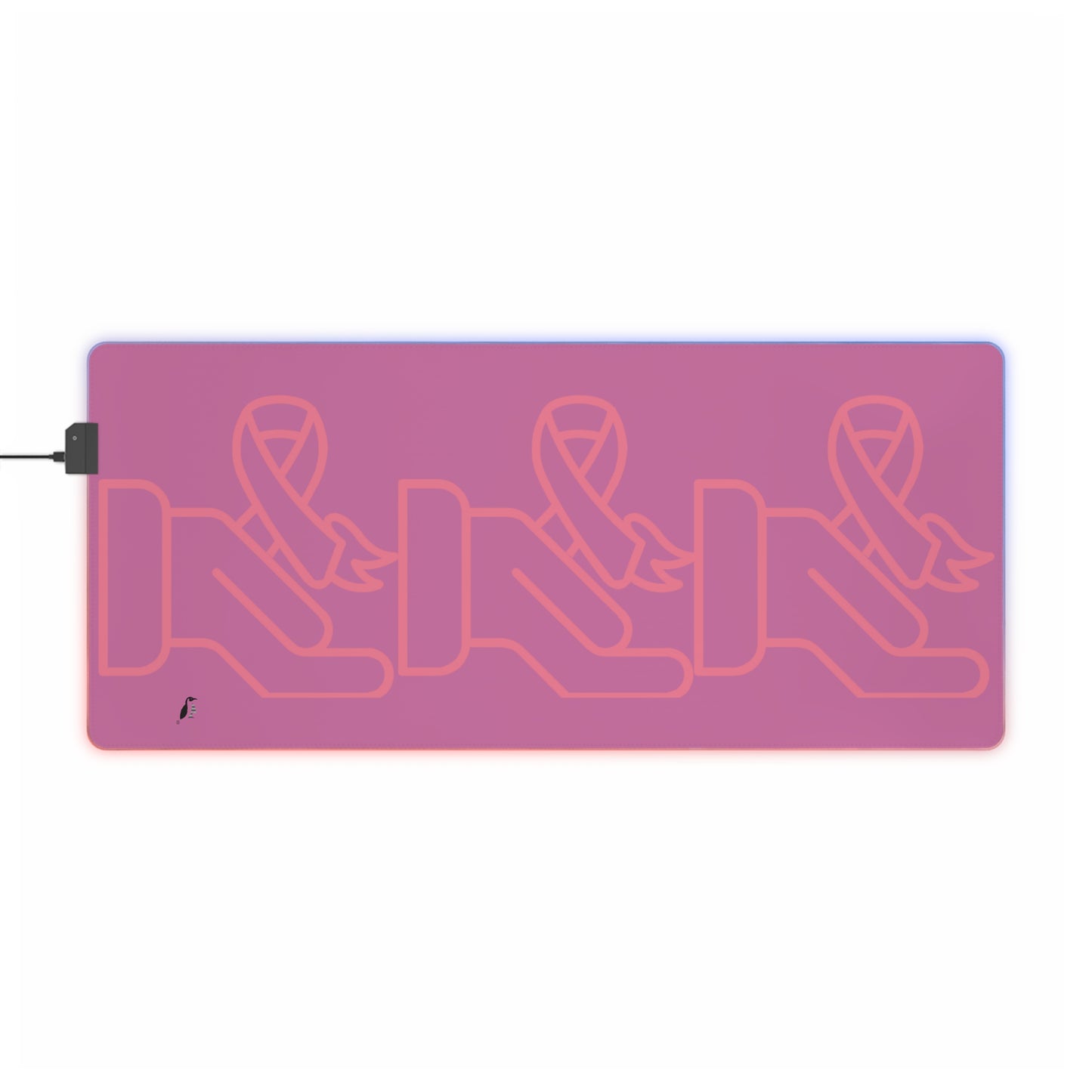 LED Gaming Mouse Pad: Fight Cancer Lite Pink