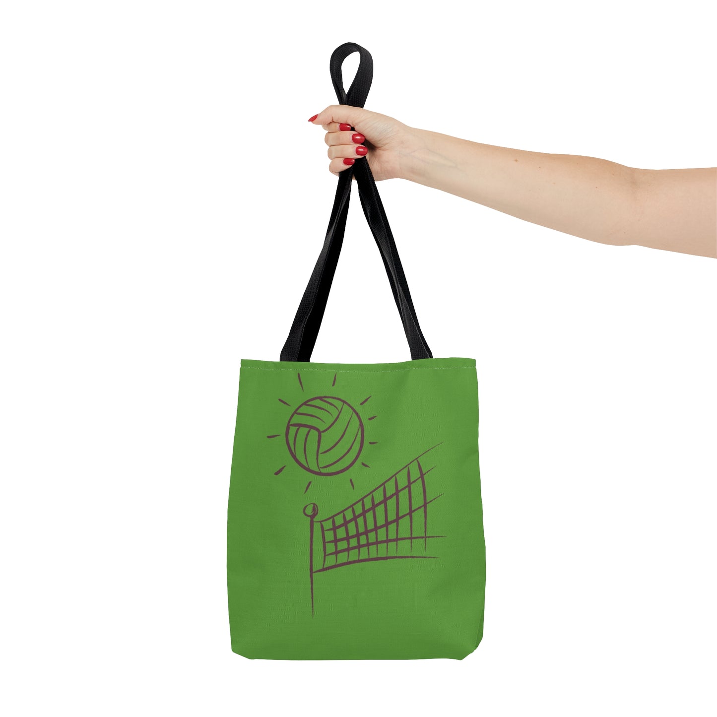 Tote Bag: Volleyball Green