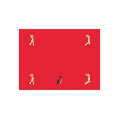 Post-it® Note Pads: Golf Dark Red