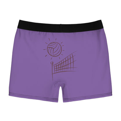 Men's Boxer Briefs: Volleyball Lite Purple