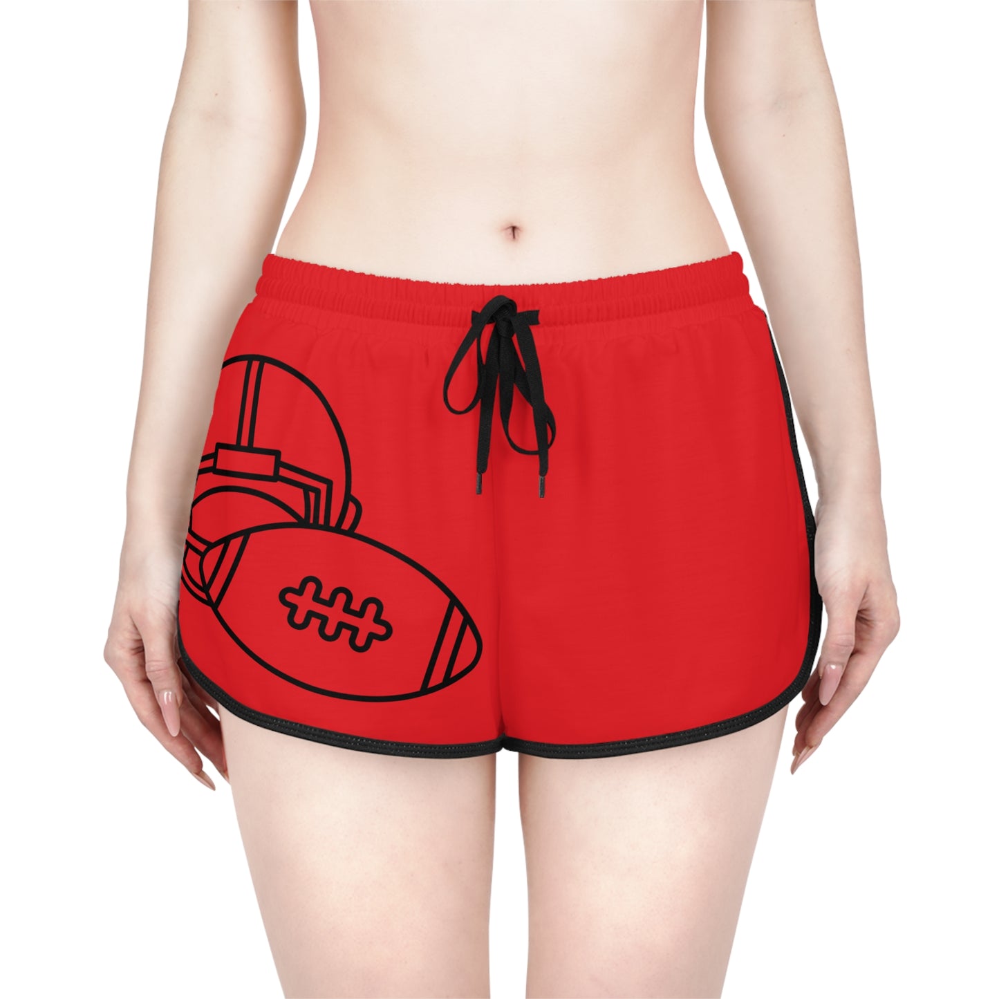 Women's Relaxed Shorts: Football Red