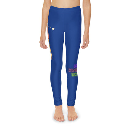 Youth Full-Length Leggings: Golf Dark Blue