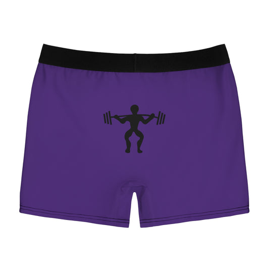 Men's Boxer Briefs: Weightlifting Purple