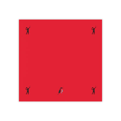 Post-it® Note Pads: Tennis Dark Red