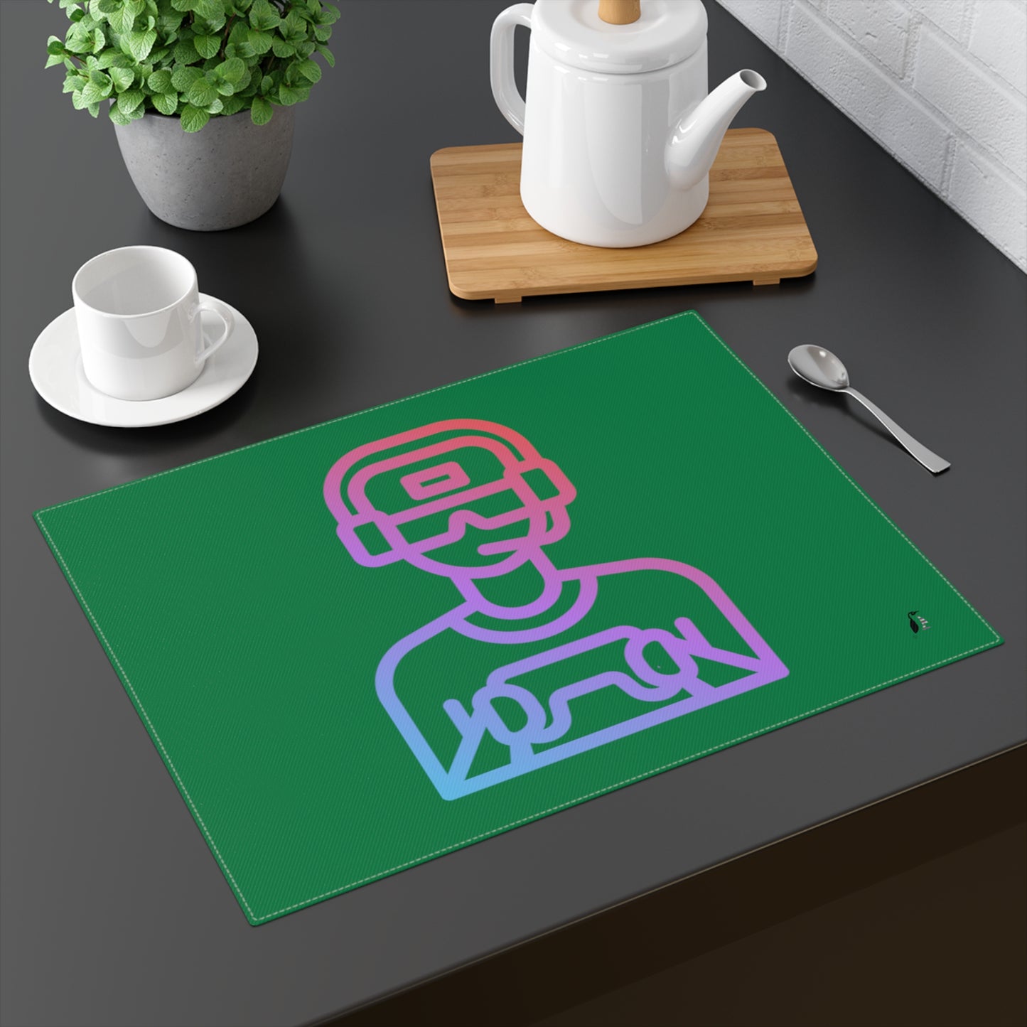 Placemat, 1pc: Gaming Dark Green