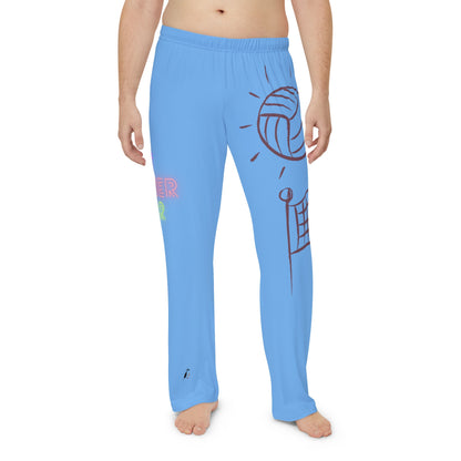 Men's Pajama Pants: Volleyball Lite Blue