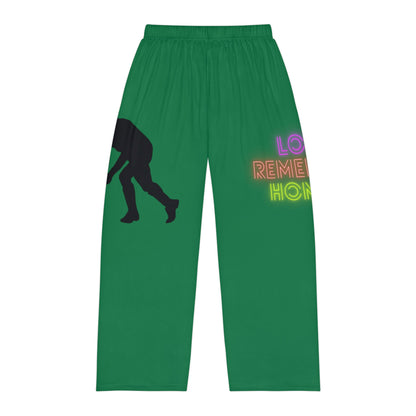 Men's Pajama Pants: Hockey Dark Green