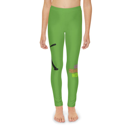 Youth Full-Length Leggings: Baseball Green