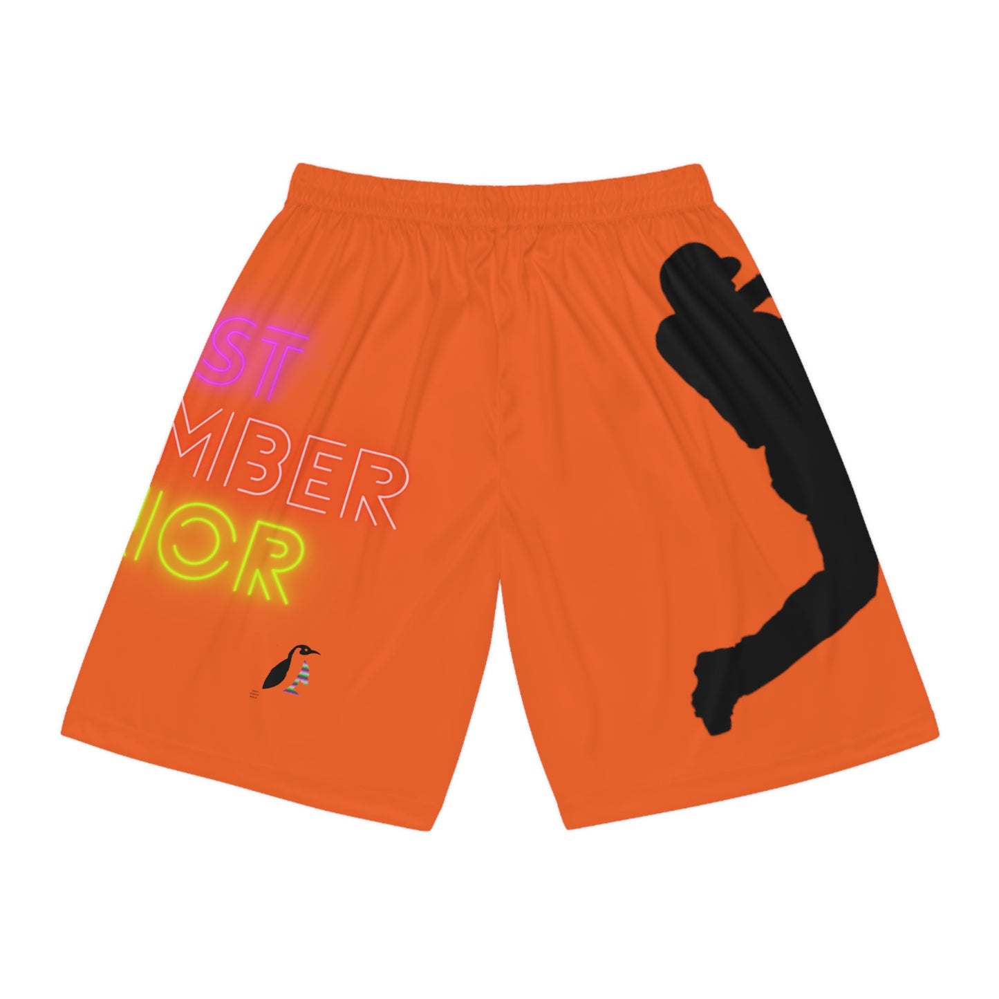 Mga Short sa Basketbol: Baseball Orange 