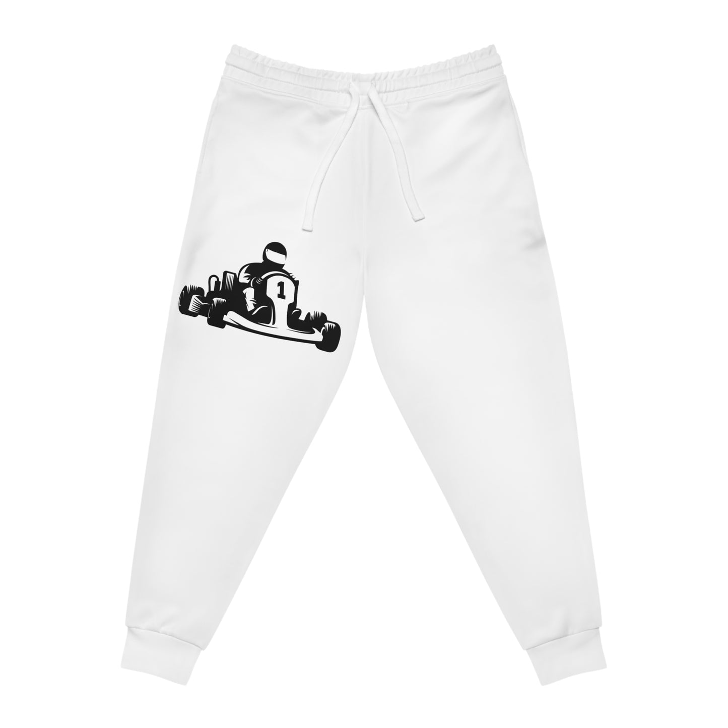 Athletic Joggers: Racing White