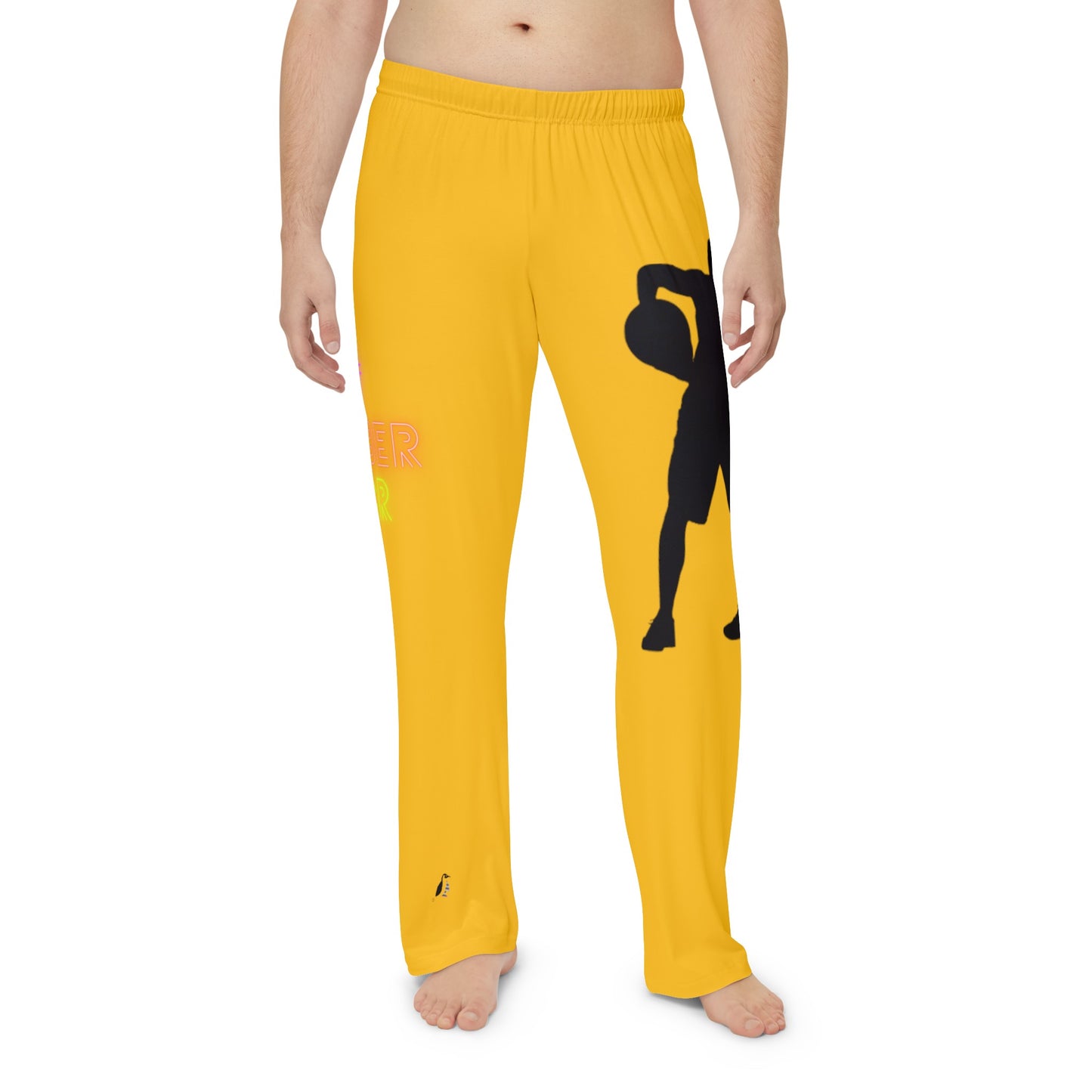 Men's Pajama Pants: Basketball Yellow