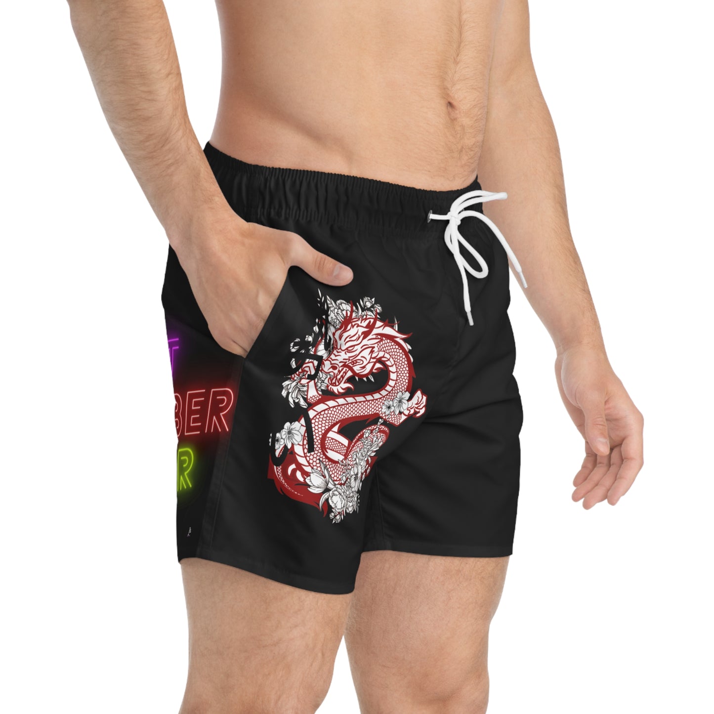 Swim Trunks: Dragons Black