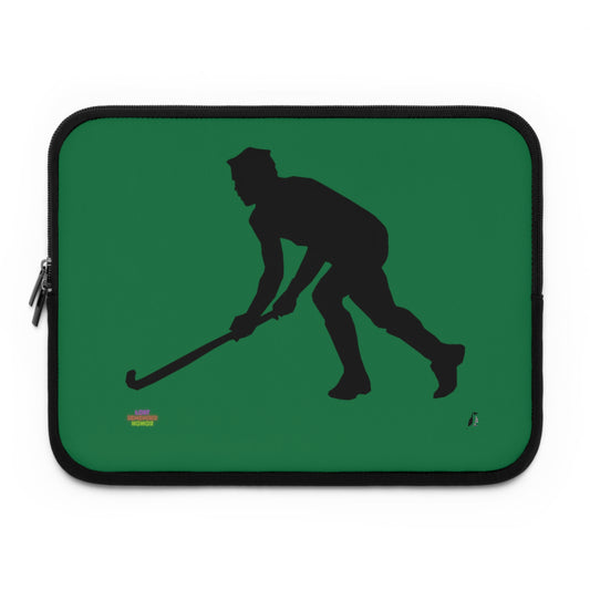 Laptop Sleeve: Hockey Dark Green