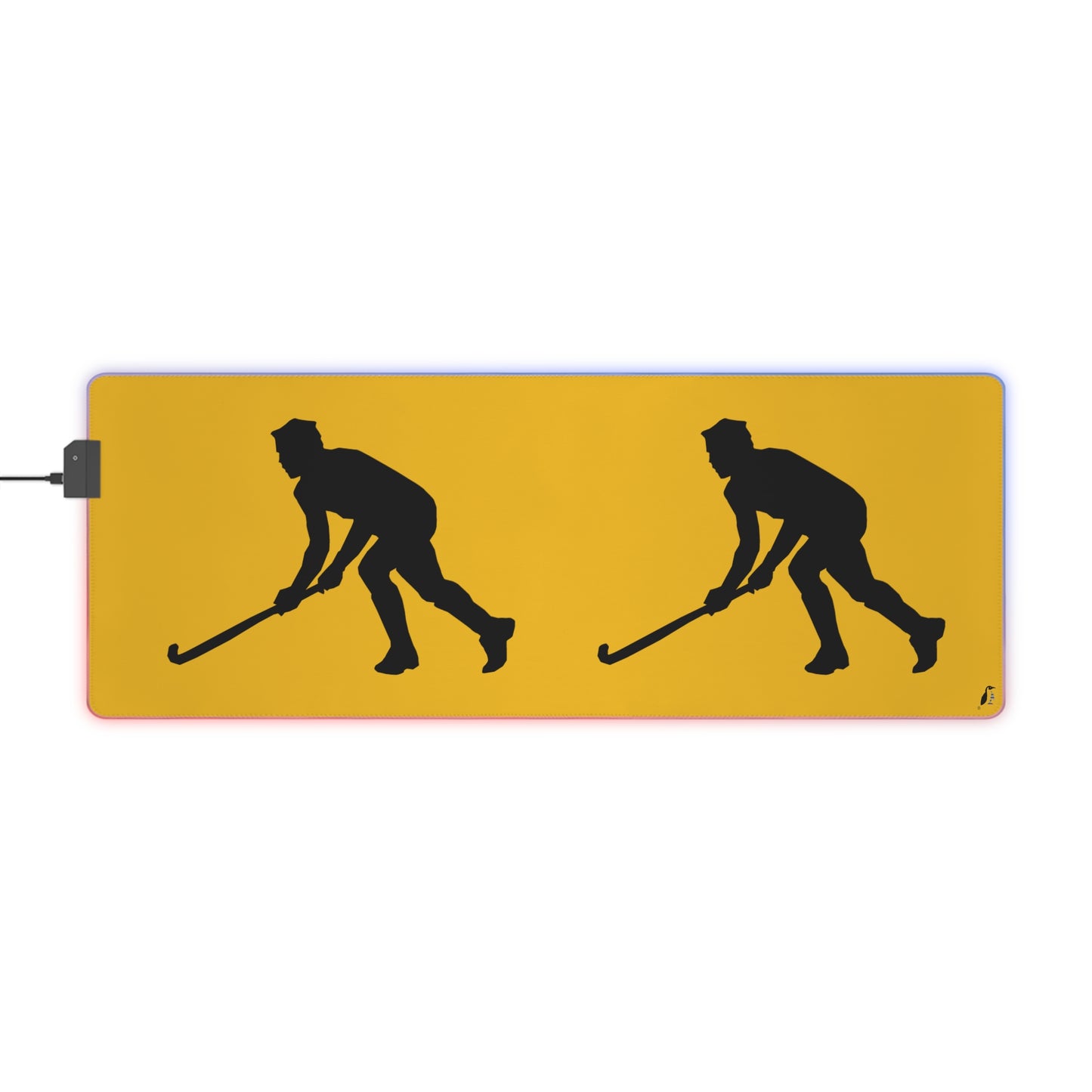 LED Gaming Mouse Pad: Hockey Yellow