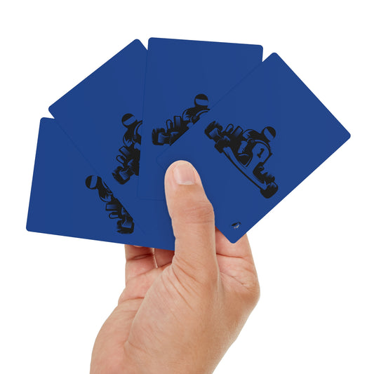 Poker Cards: Racing Dark Blue