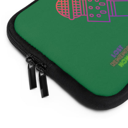 Laptop Sleeve: Music Dark Green