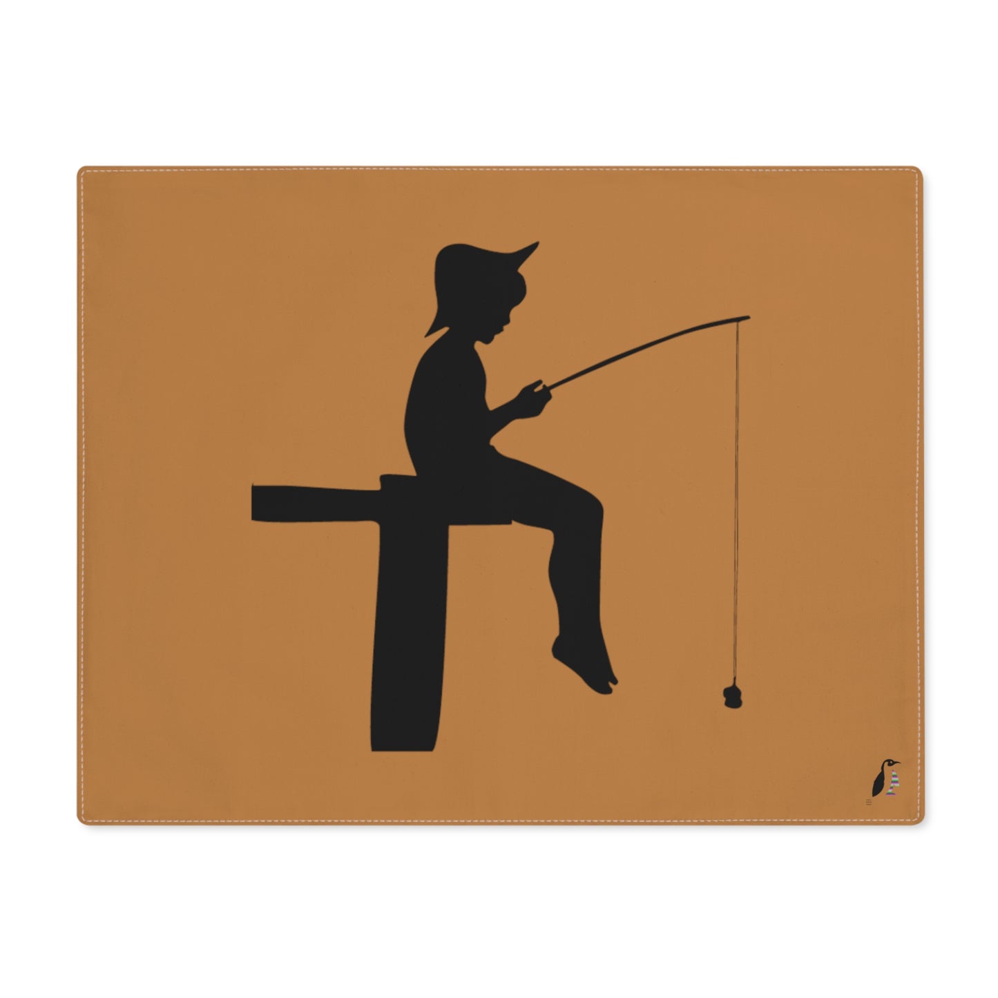 Placemat, 1pc: Fishing Lite Brown